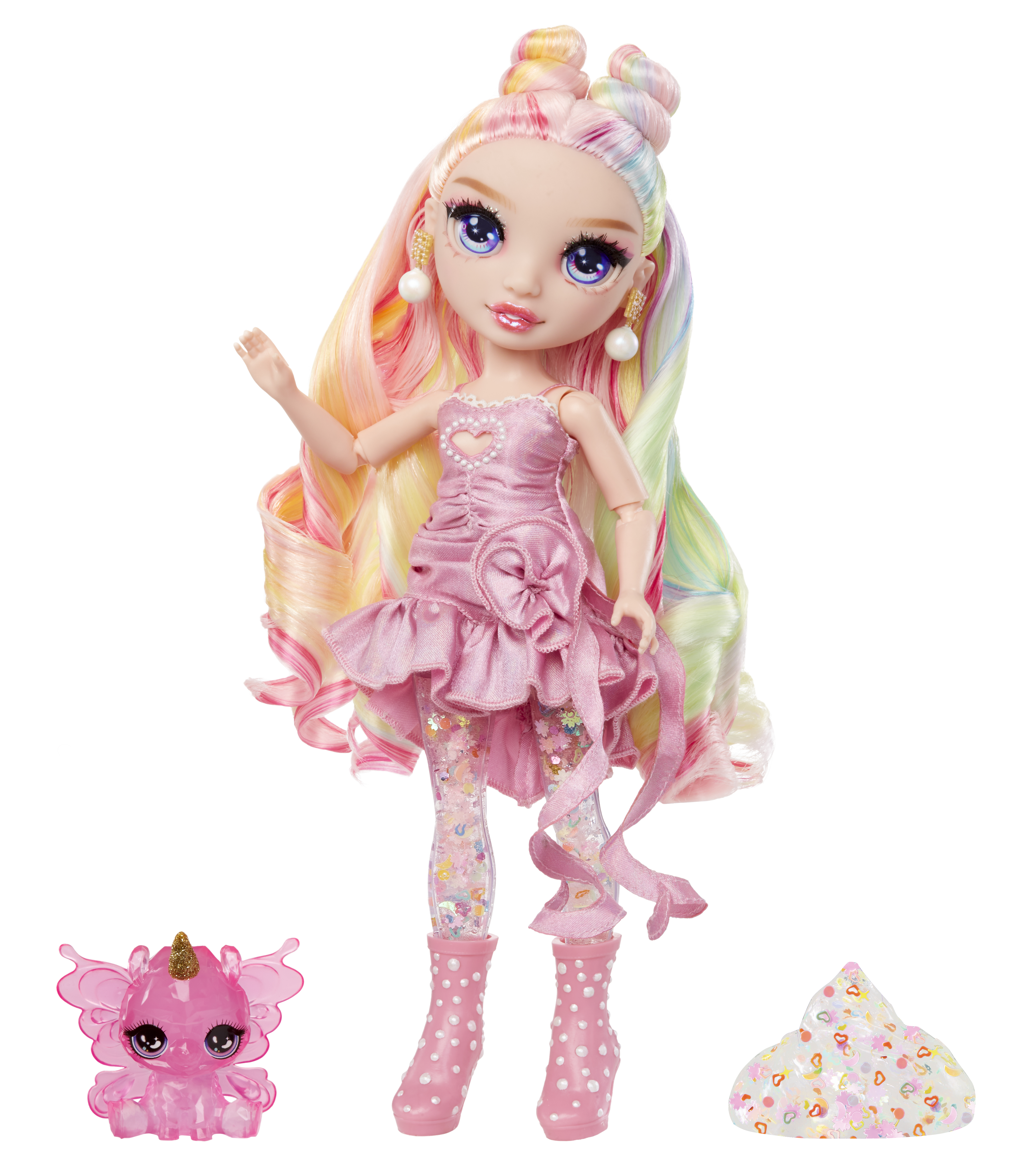 Rainbow High Shimmer with Slime Bella (paars)