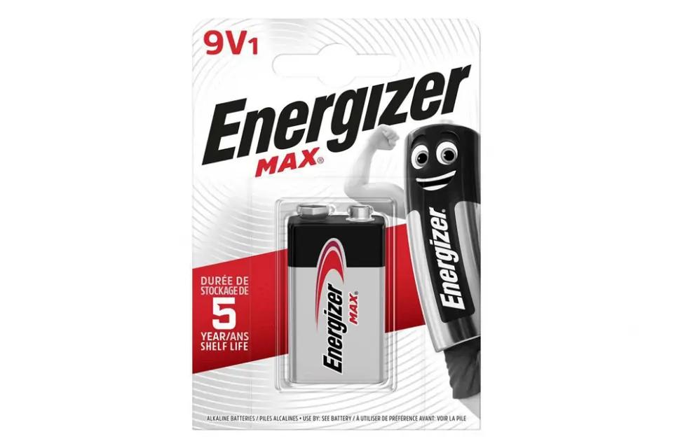 Energizer Max Alkaline Batterij 9 Volt, 6LR61