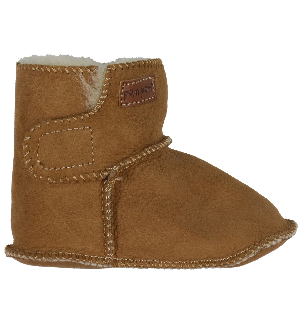 Pom Pom Laars Baby Unisex Sheepskin Camel