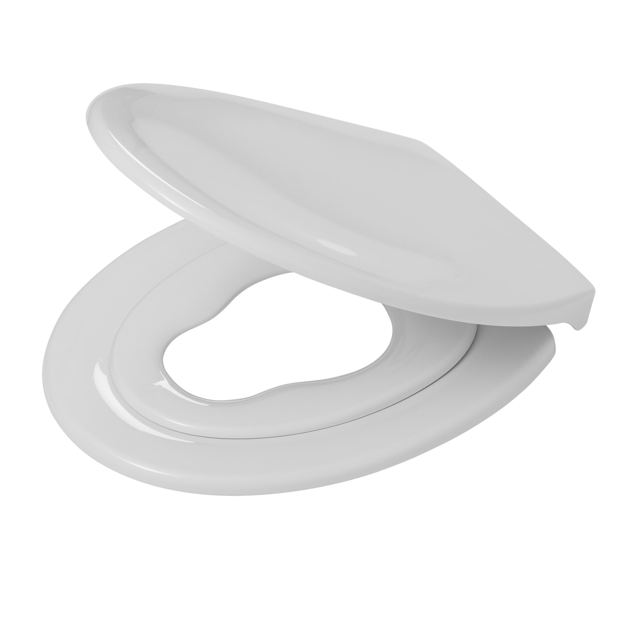 Tiger Toiletbril Tulsa met Kinderinzet en Deksel Thermoplast Wit