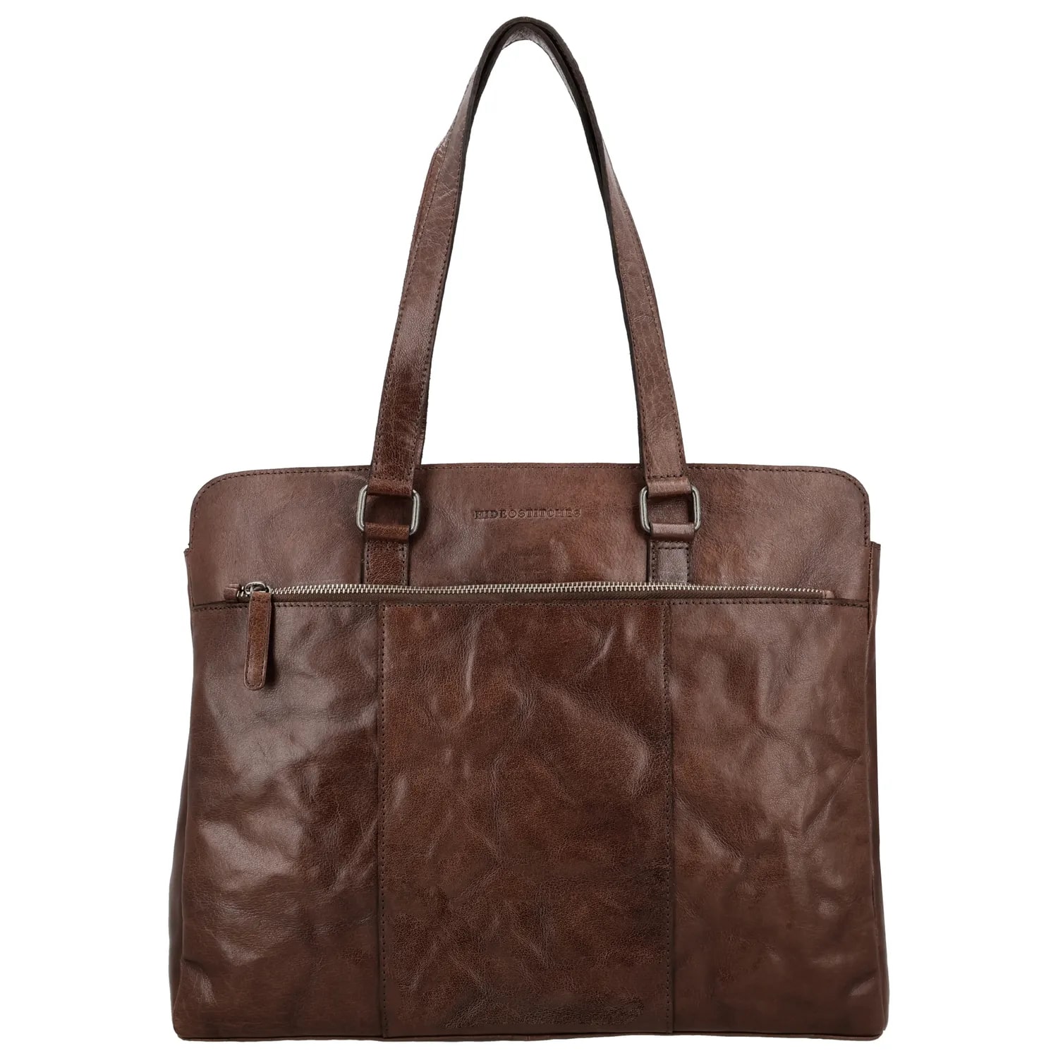 Hide & Stitches Laptoptas Westland 15.6inch  - 32x40x13.50 cm - Donkerbruin