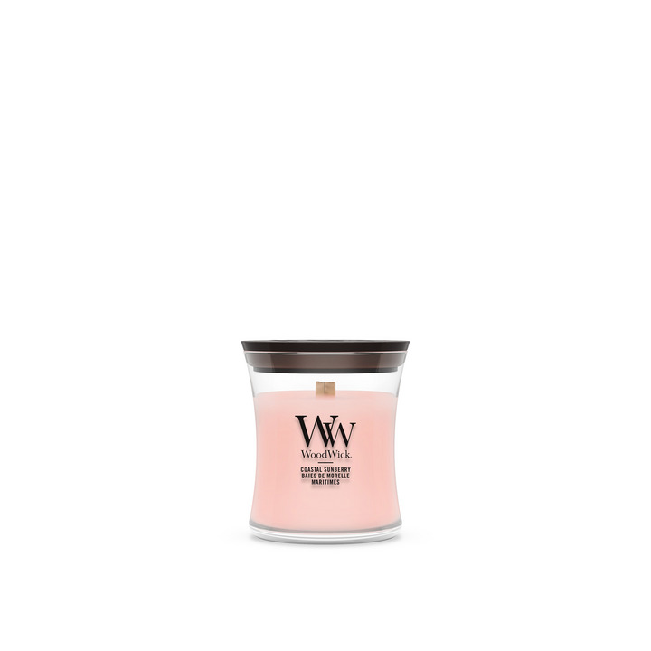 Woodwick Kaars Coastal Sunberry Mini - 8.3x7 cm - 20 Branduren