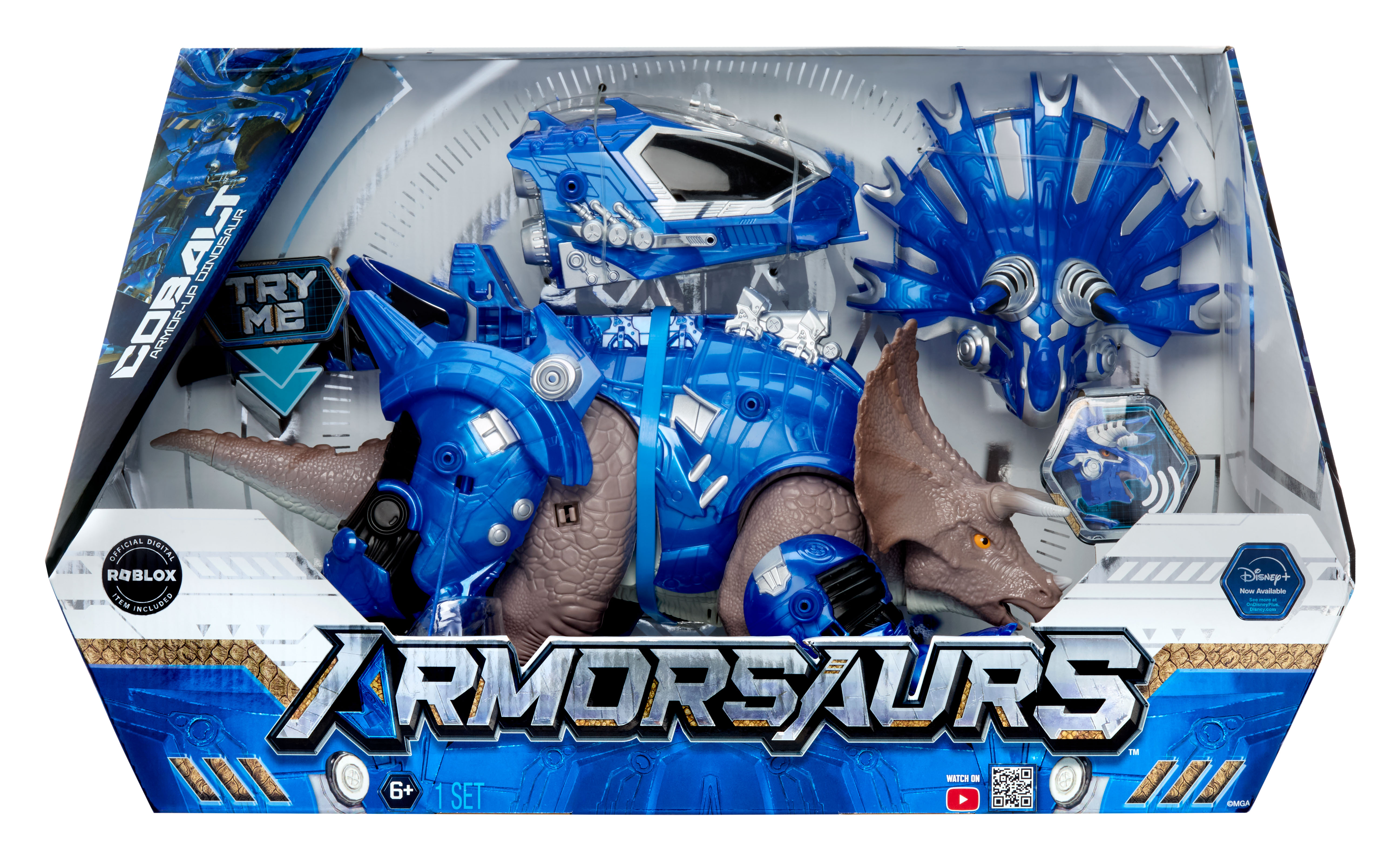 Armorsaurs Armor-Up Dinosaur - Triceratops Cobalt