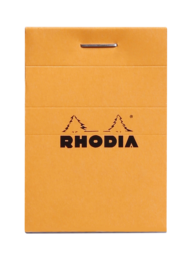 Rhodia Notablok N10 Oranje 5.2x7.5 cm - 80 vel - 80 g - Ruit