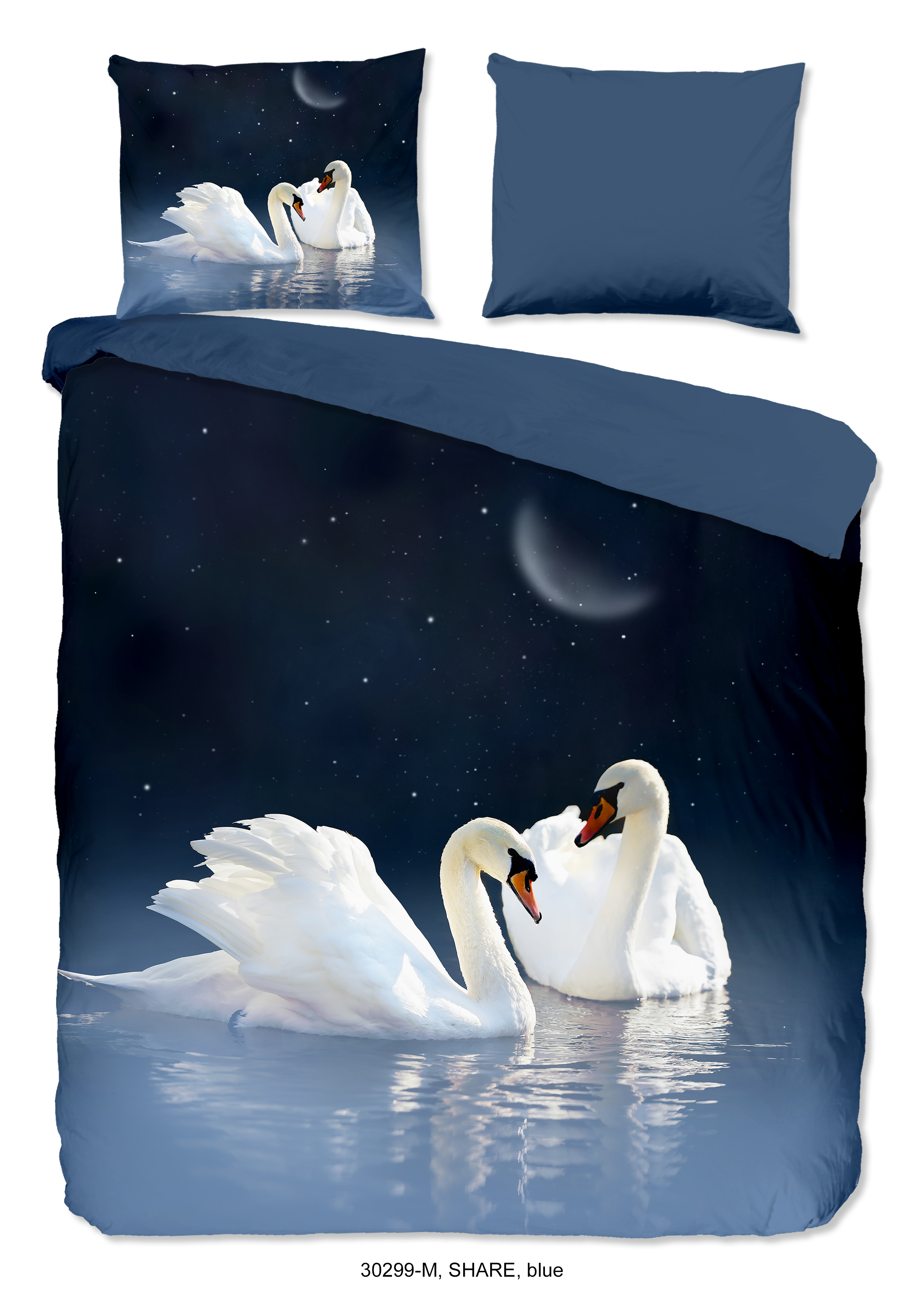 Pure Luxury Dekbedovertrek Microvezel Share Blue - 200x220 cm