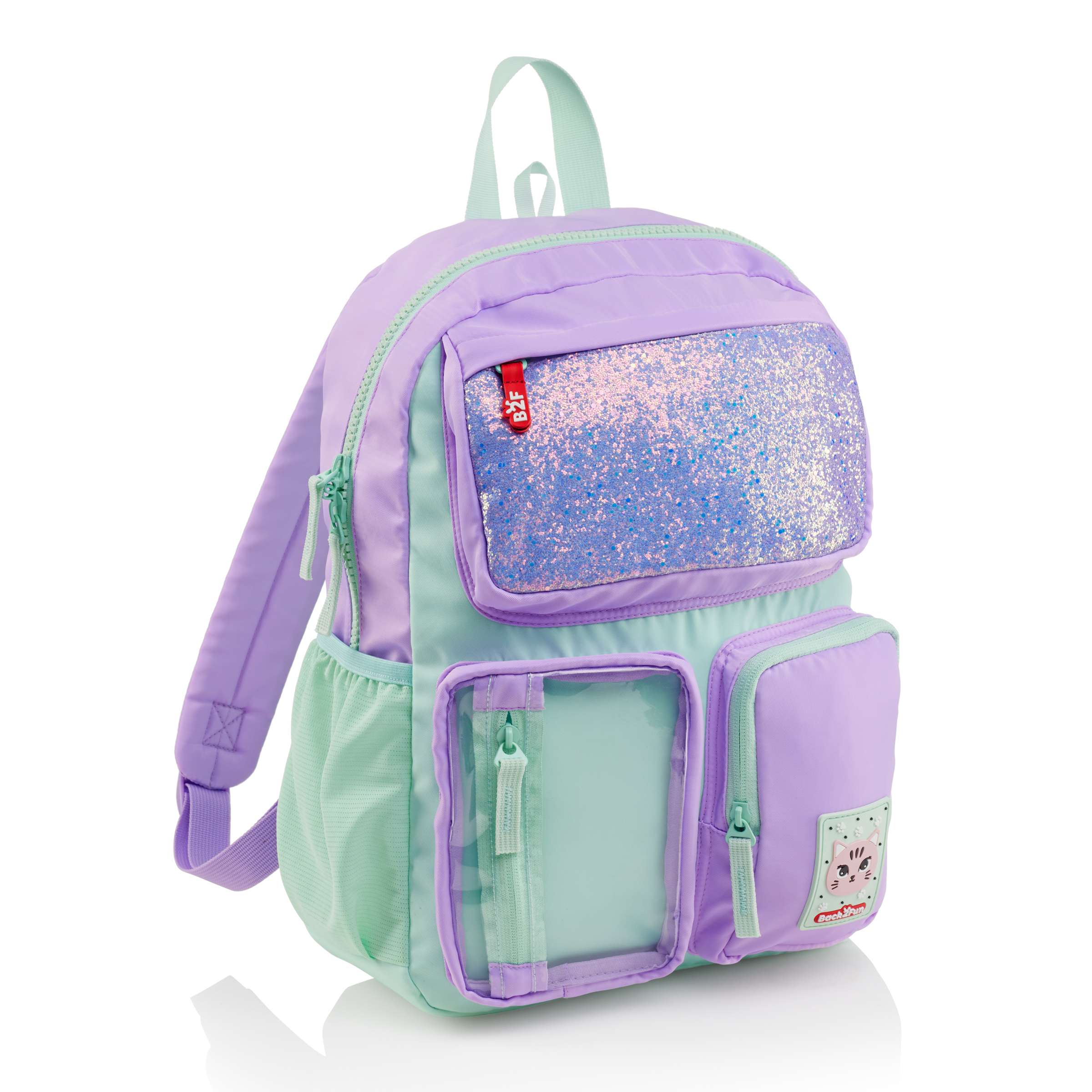 Back2Fun Rugzak 17l Kat Turquoise-Lila 30x13x40 cm