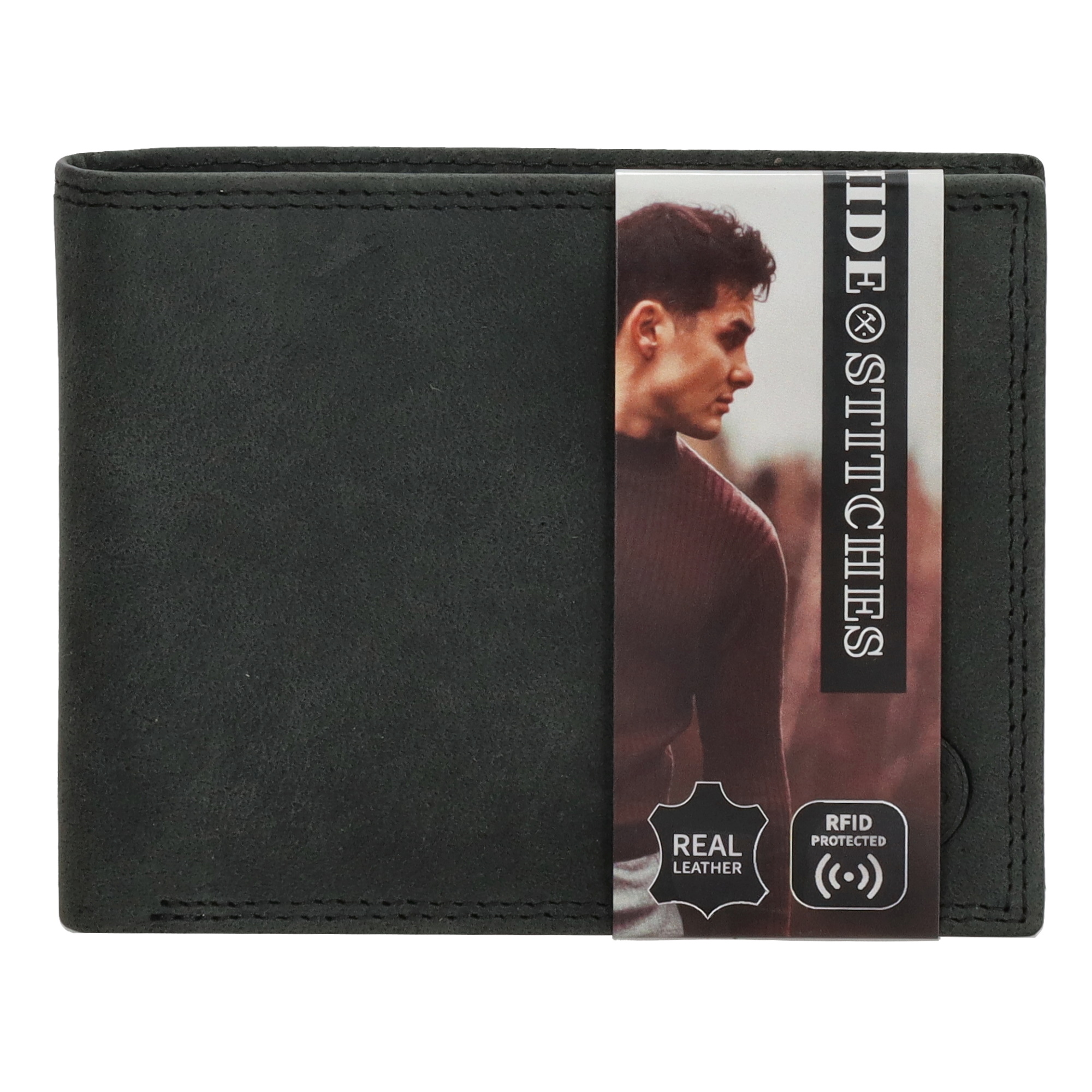Hide & Stitches Portemonnee Johan van Amstel - assorti - 10x2x12 cm