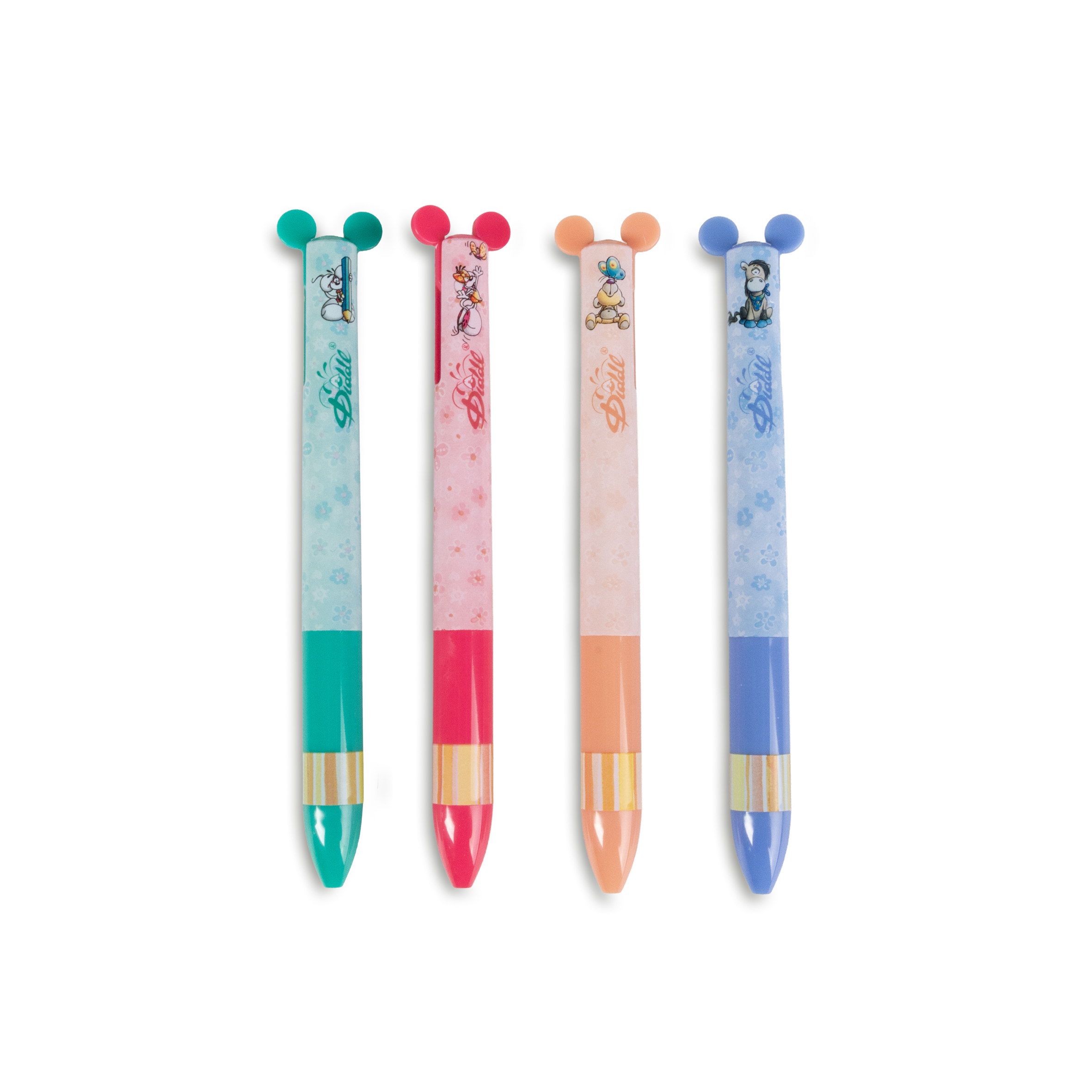 Diddl Balpen 2 Colour Blauw-Rood assorti - prijs per stuk