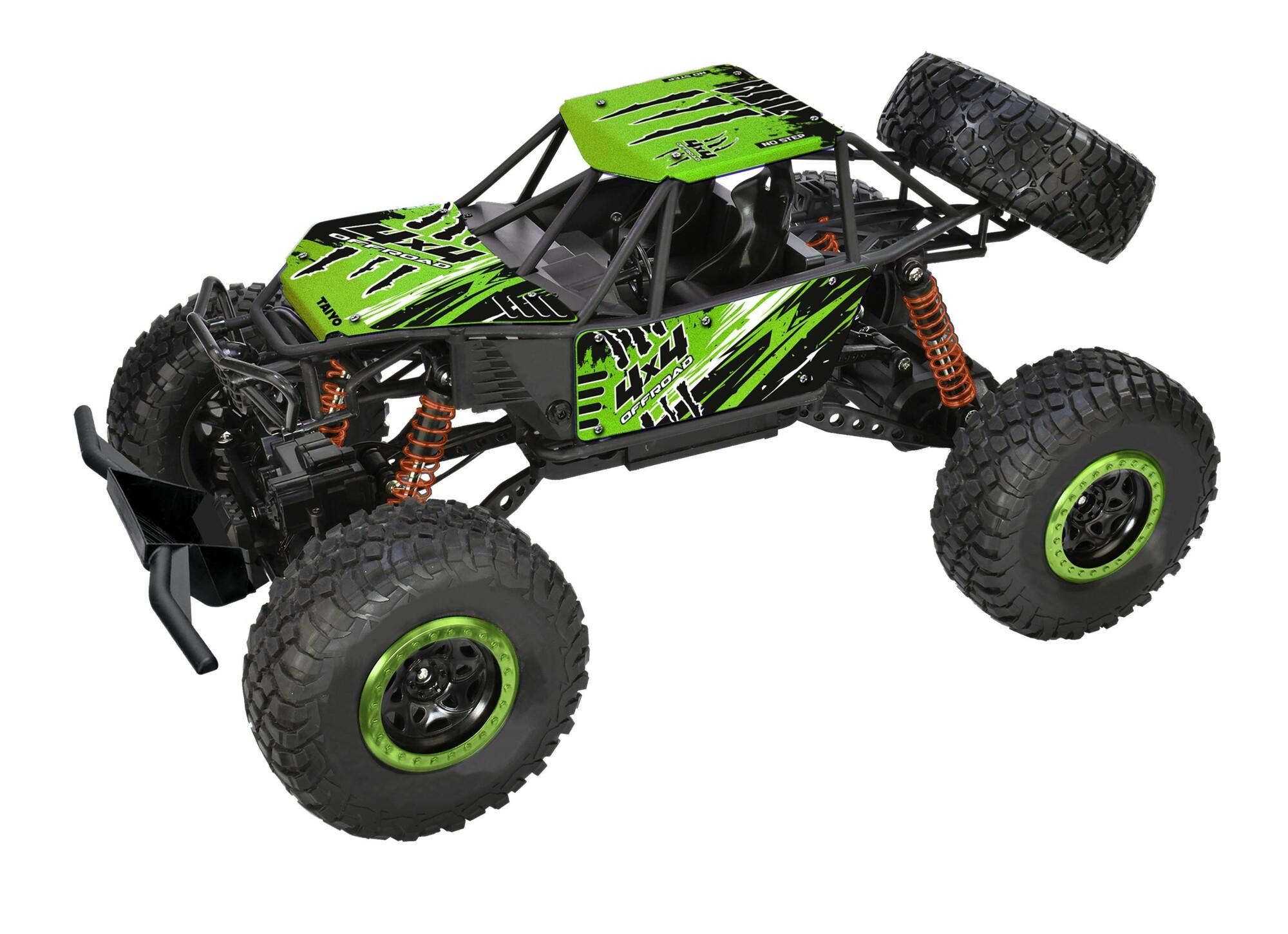 Taiyo Iron Claw Rock Climber 4x4 R/C 1:8, 7.2 V. li-ion, 2.4 Ghz, Groen