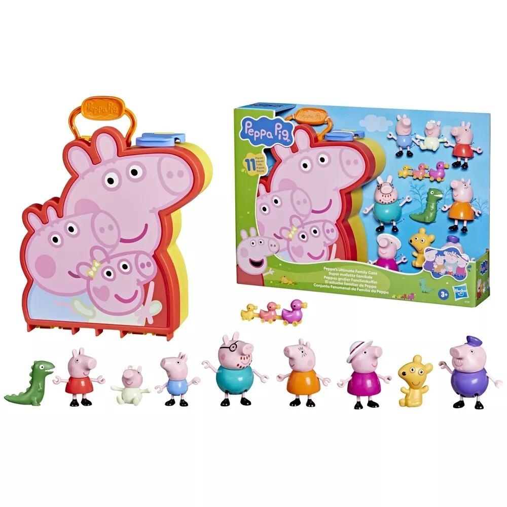 Peppa Pig, Family Case met 7 Figuren