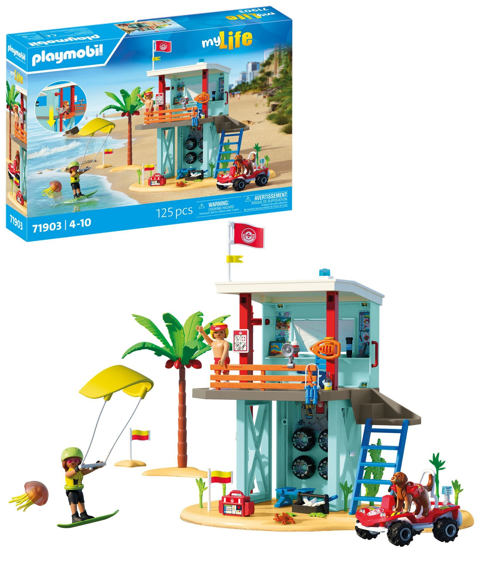 Playmobil My Life 71903 Reddingstoren met strandbuggy