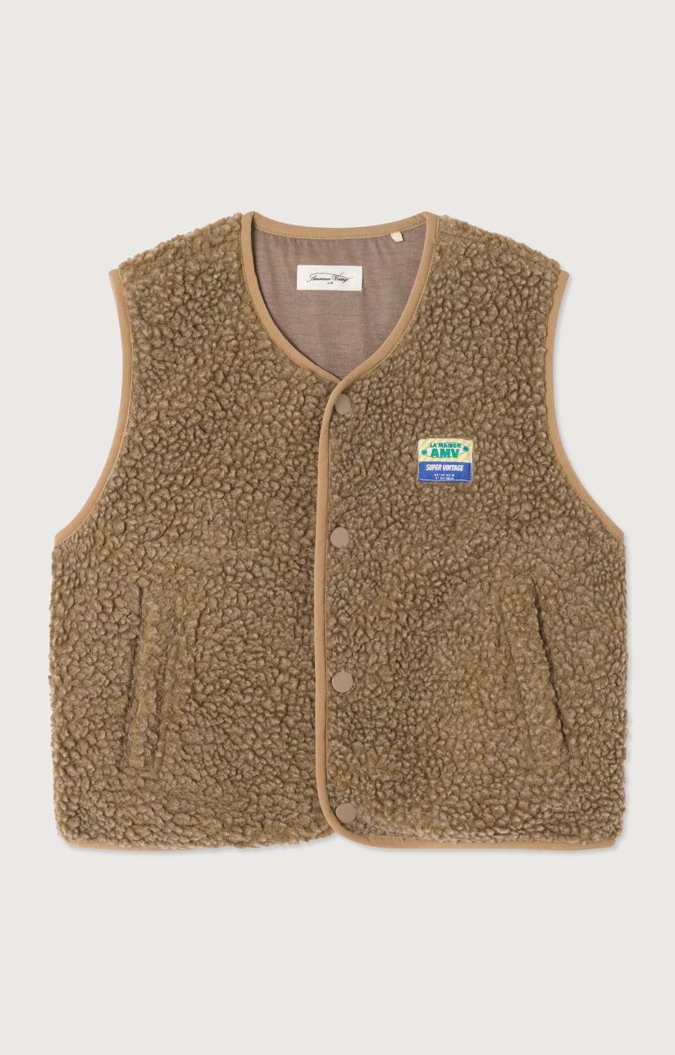 American Vintage Kids Bodywarmer Hoktown Muscade Chine