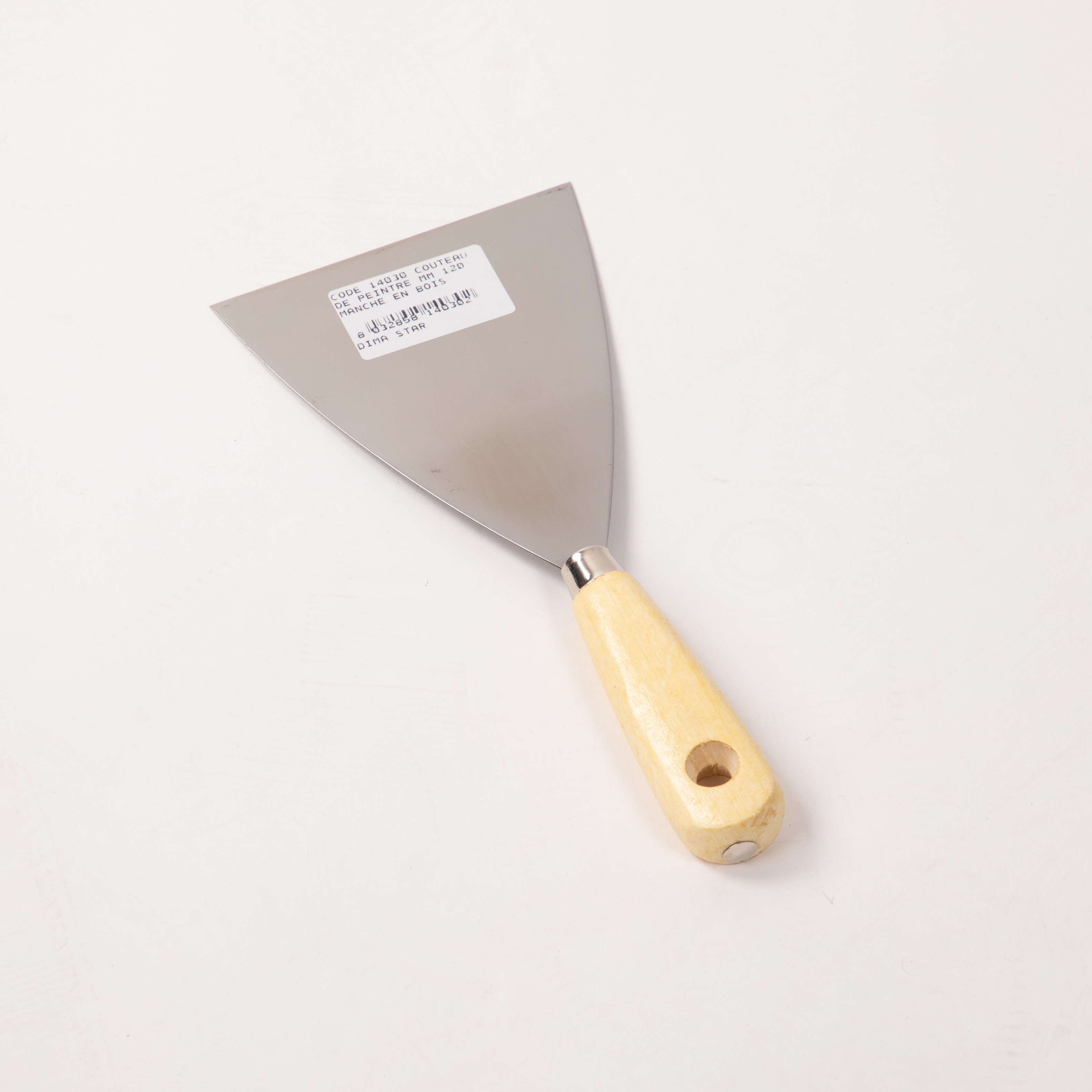Dima Star Plamuurmes 120 mm Houten Handvat