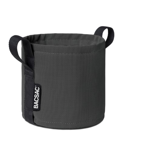 BACSAC Bloempot 3 l Antraciet diameter 15 cm - met Handvaten