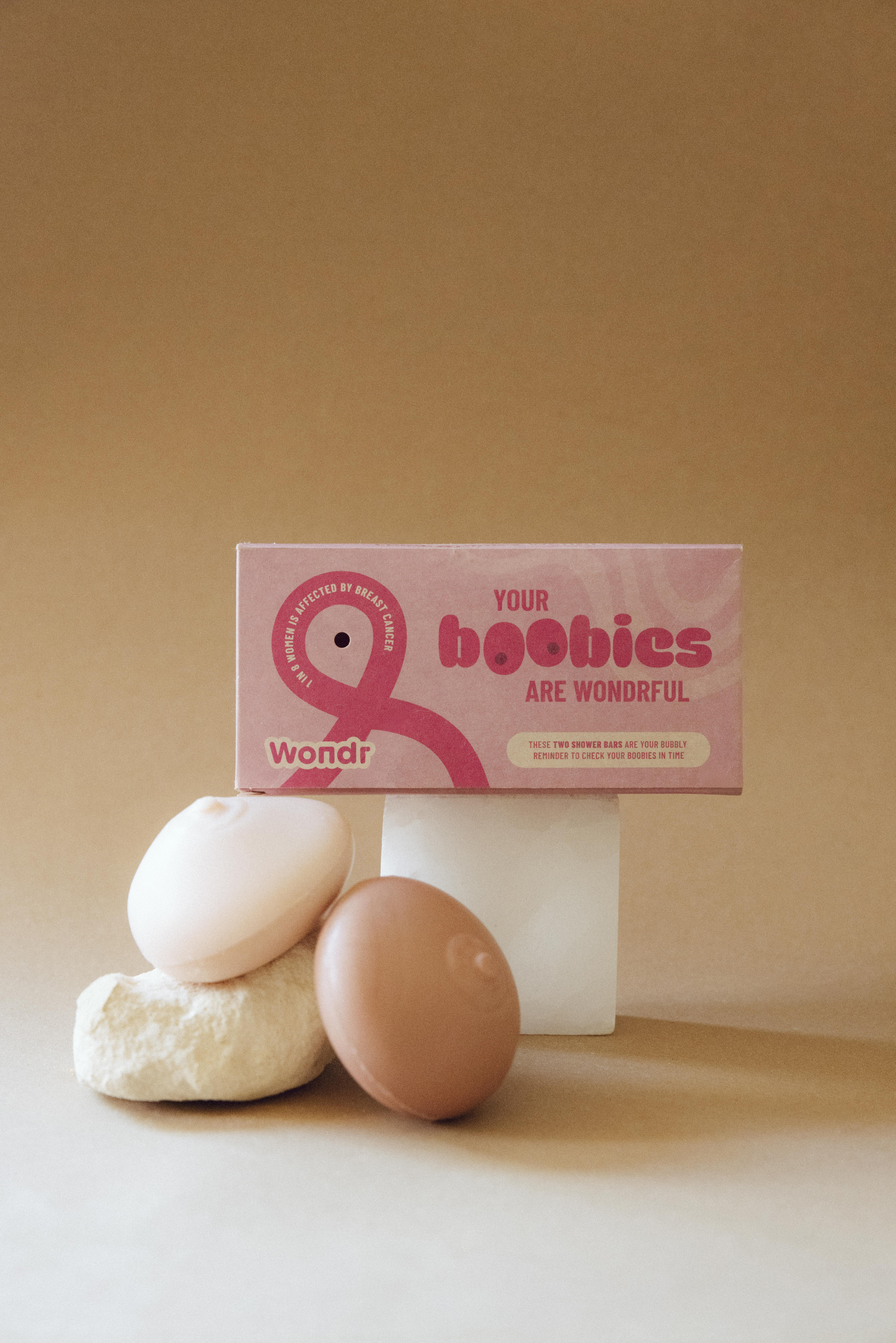 WONDR x Think Pink Boobie Bar Pink