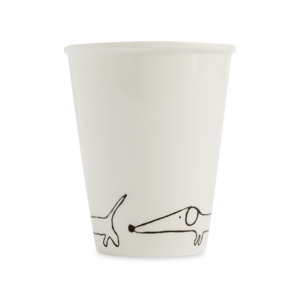 HelenB Beker Teckel 220ml - Porselein - 8x9.5 cm