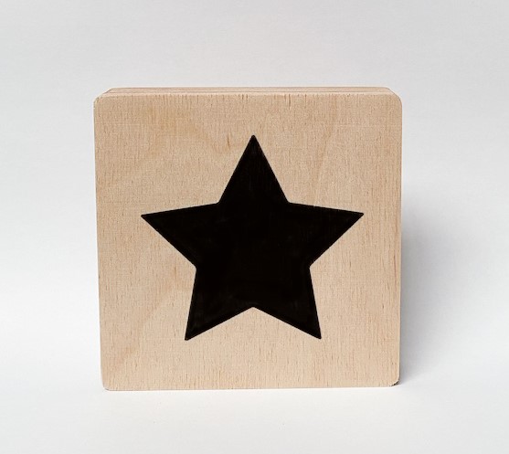 Minimou Letter Hout Star 18 Mm