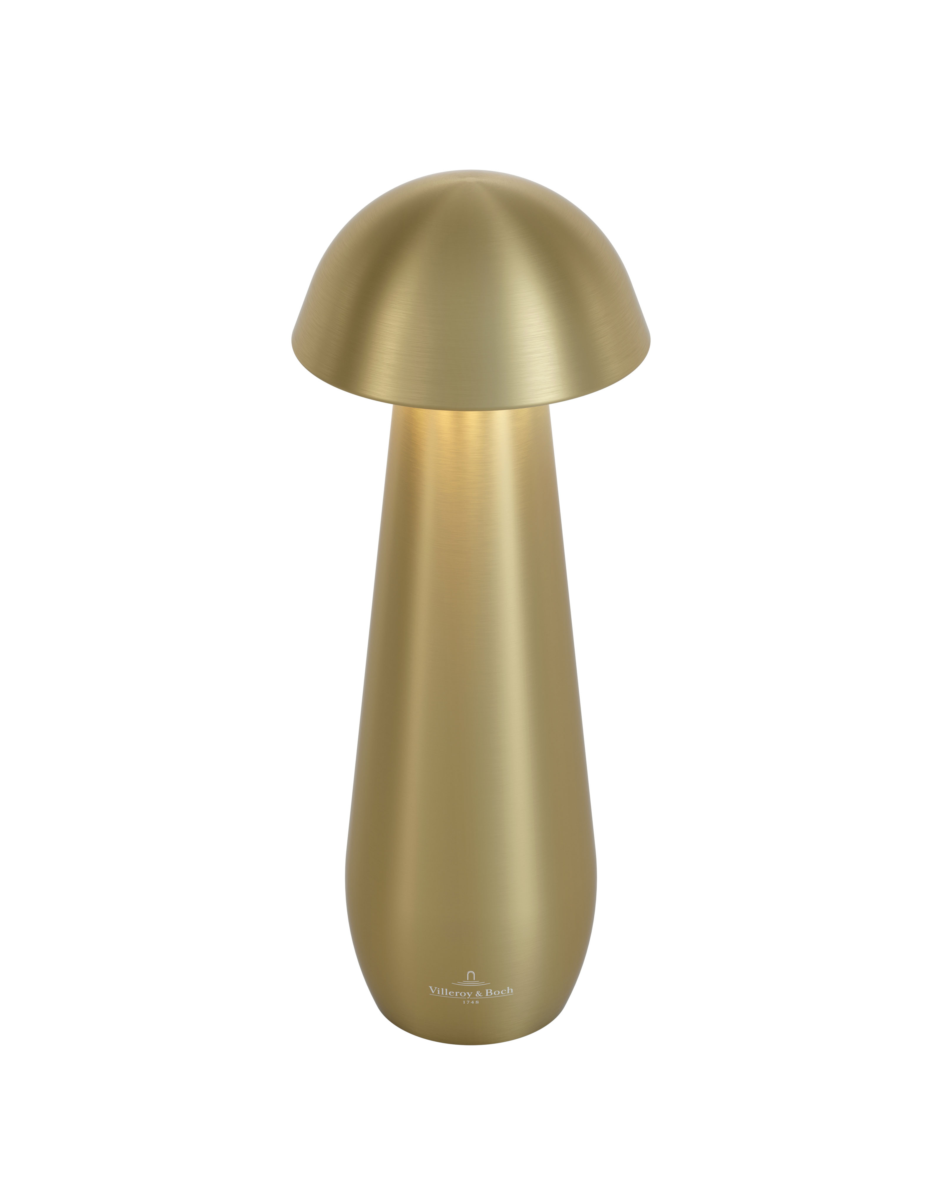 Villeroy & Boch Tafellamp Modena Gold - 8x21 cm - Aluminium - Oplaadbaar (incl. Oplaadstation) - 1.5 W - voor Binnen en Buiten