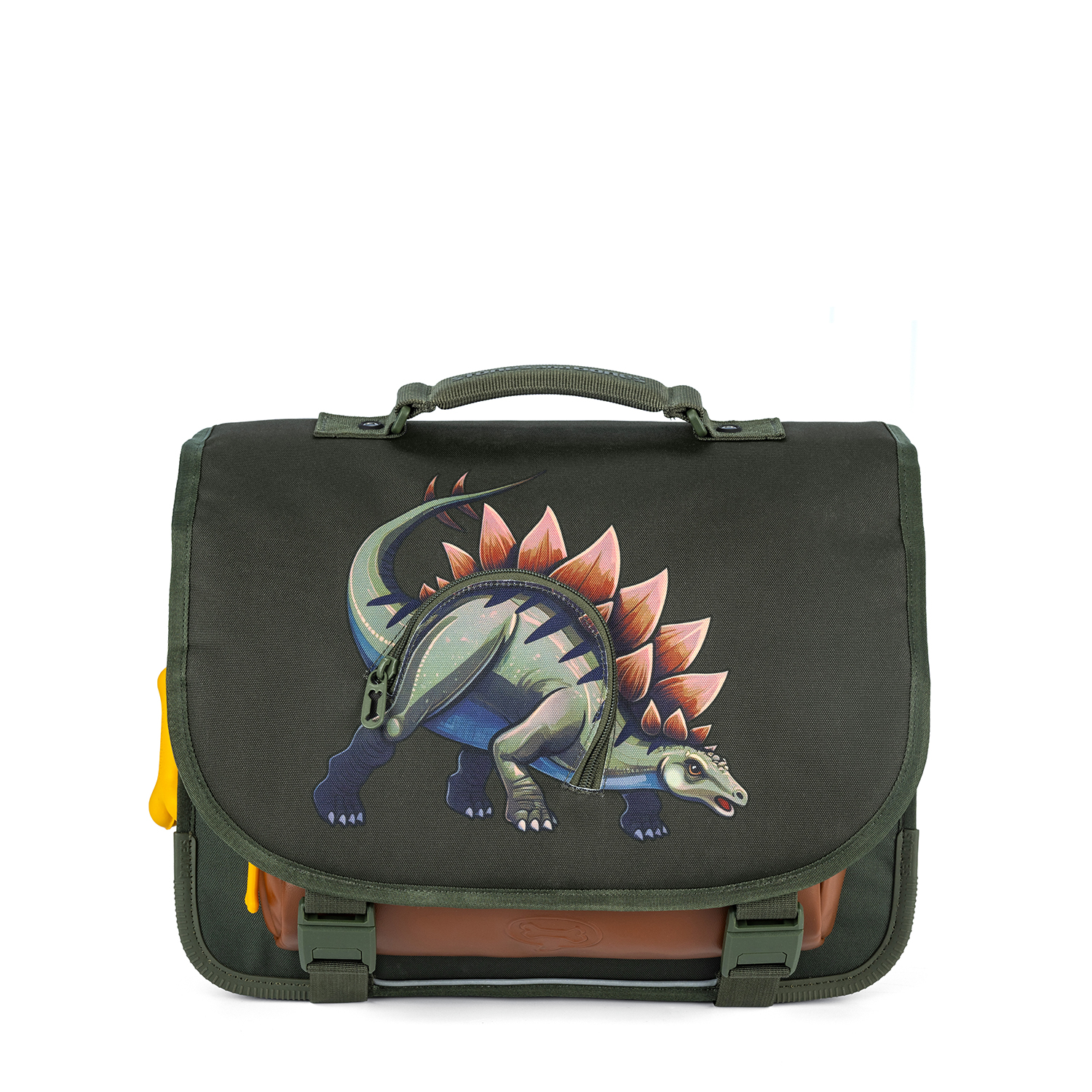 STONES and BONES Boekentas Lotus 13l Dino Digest Khaki 38x14x28 cm