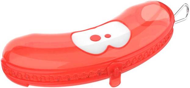 Fruitfriends Banaanbox Transparant - Pink/Coraille
