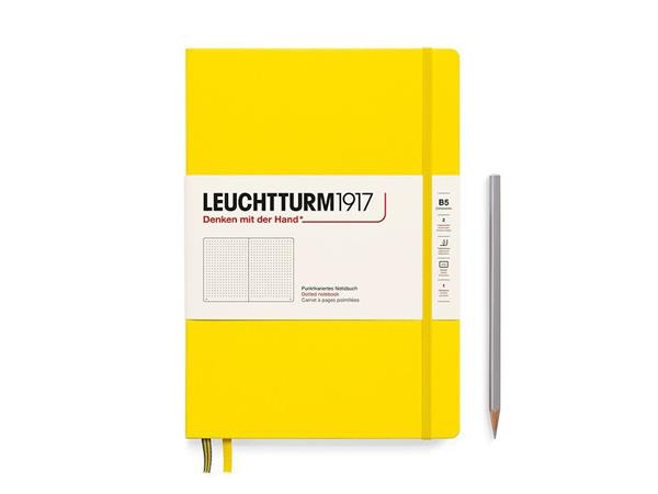 Leuchtturm1917 Notebook Composition Hardcover - Lemon - Dotted