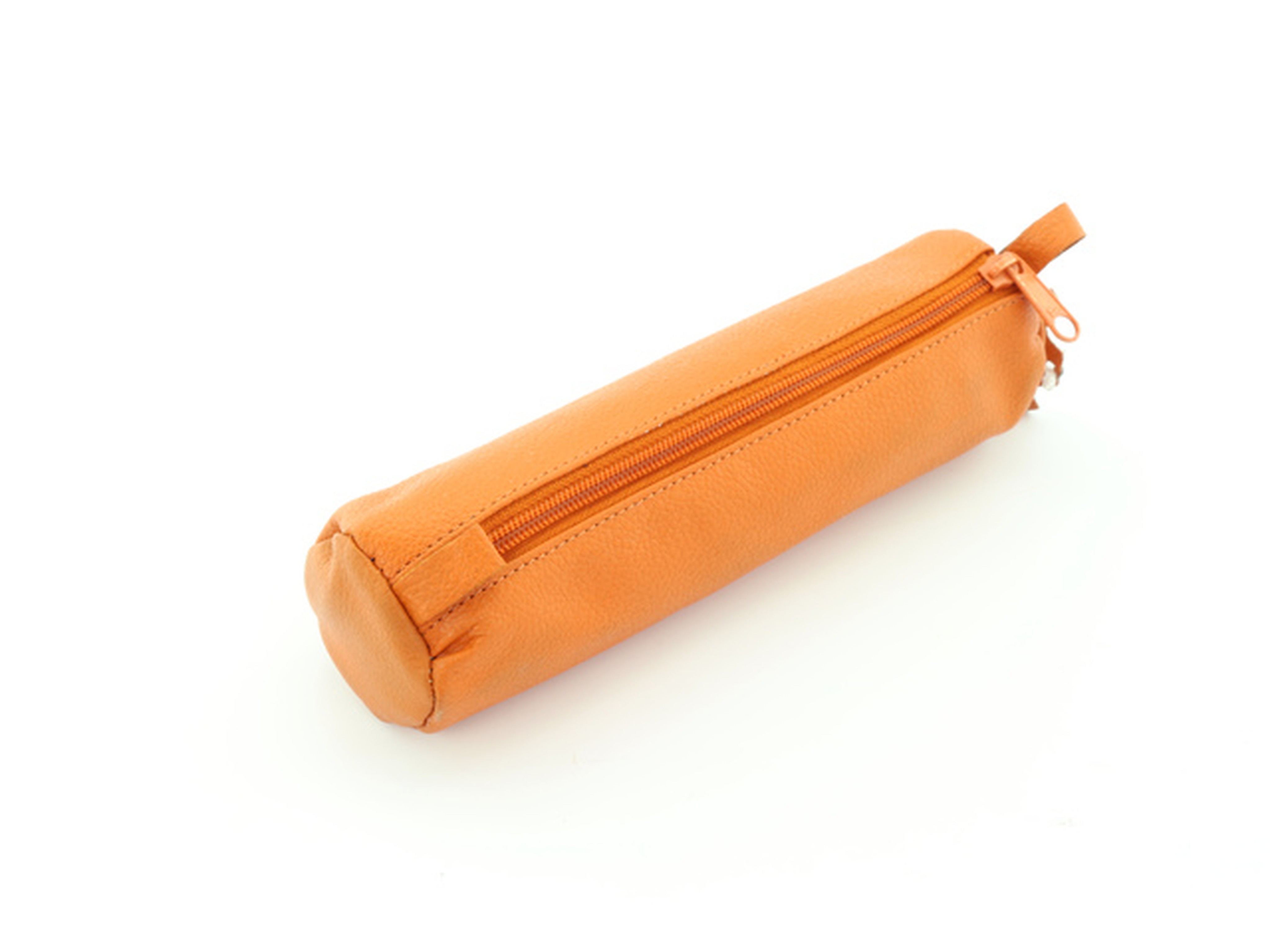 Alassio Pennenrol 21 cm Oranje Leder - diameter 6 cm