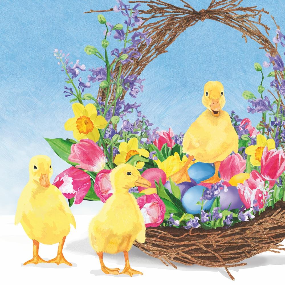 PPD Cocktailservetten 25x25 cm Les Canettes - 20 stuks