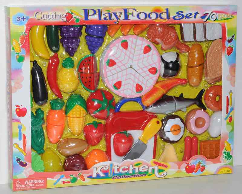 Play Food Cutting - Speelvoedsel die je kan doorsnijden met klitterband