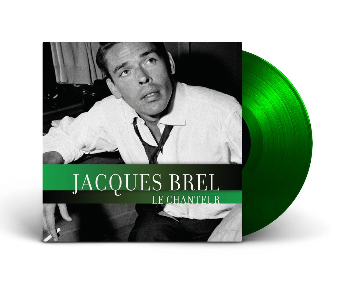 Jacques Brel - Le Chanteur LP Green Transparant Vinyl Edition