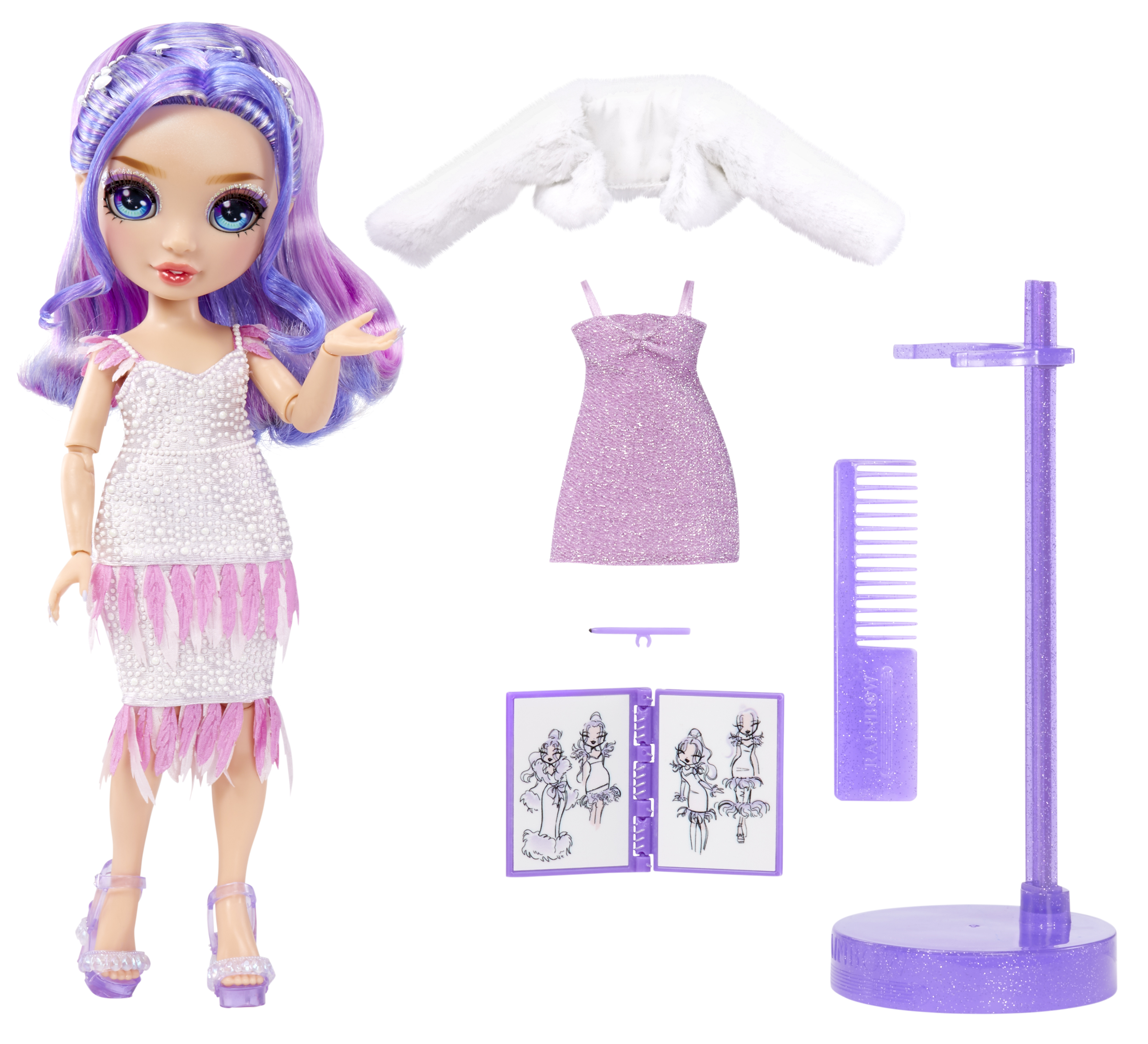 Rainbow High Fantastic Fashion Doll Violet Purple