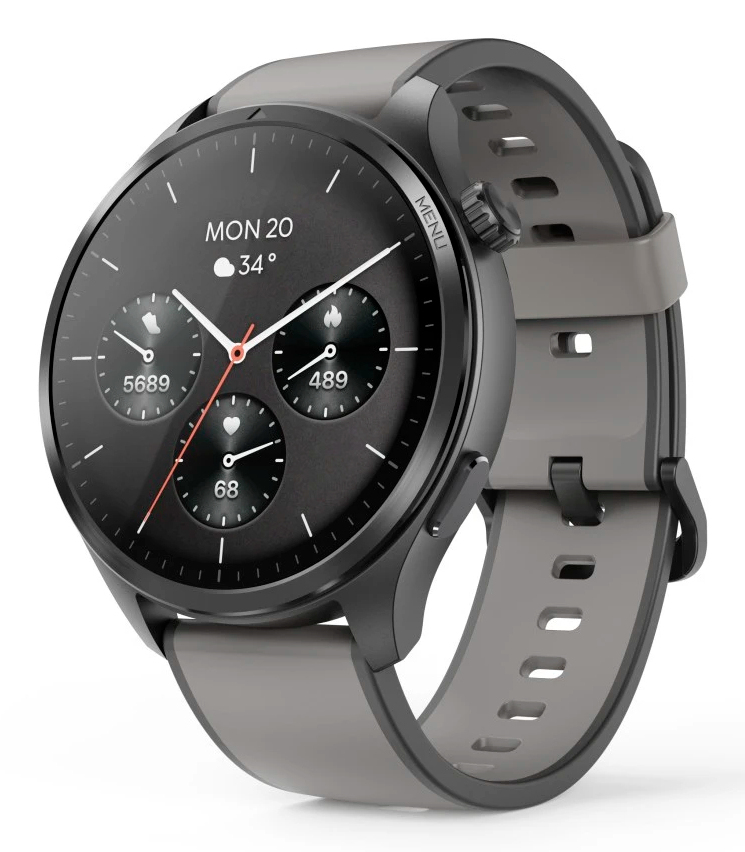 Hama Smartwatch 9000 Antraciet - GPS - Muziekgeheugen - AMOLED - Waterdicht