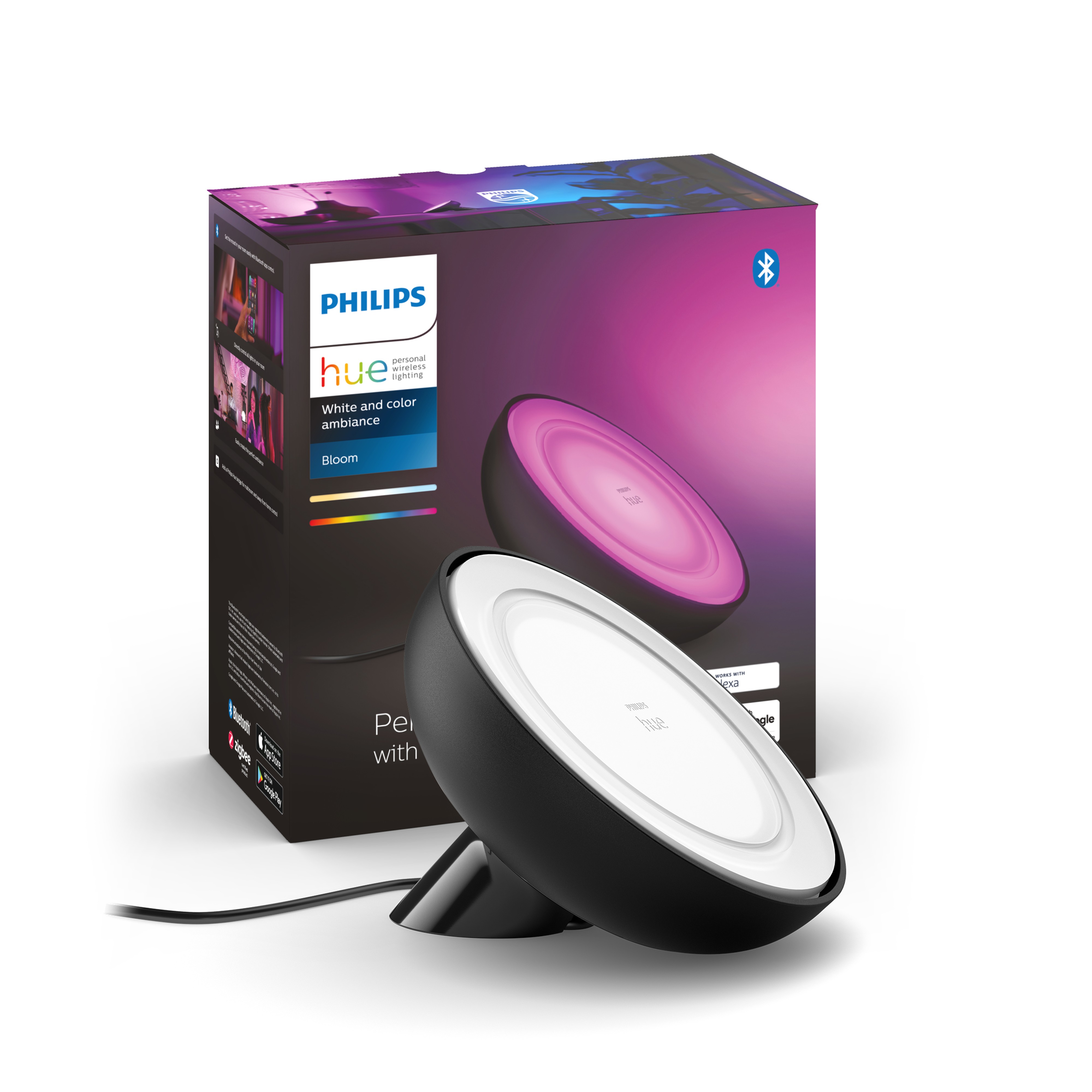 Philips Hue Tafellamp Bloom Zwart 7W White&Color Ambiance