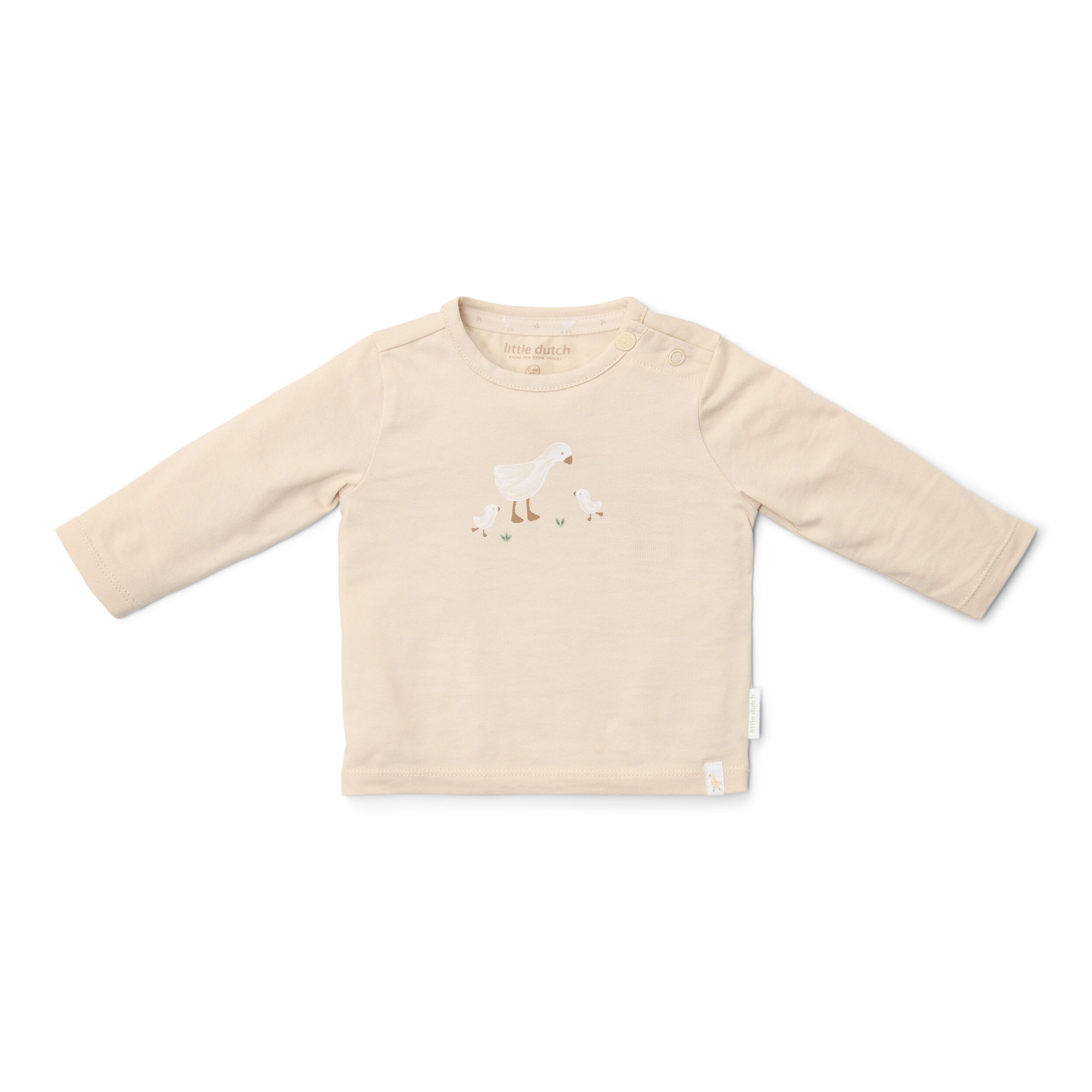 Little Dutch T-Shirt Nb Unisex Lm Sand - 62