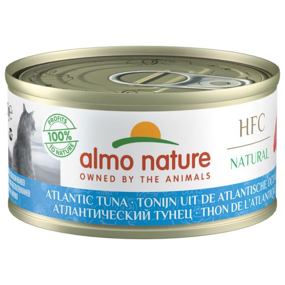 Kattenvoer almo nature blik 70gr Atlantische Tonijn