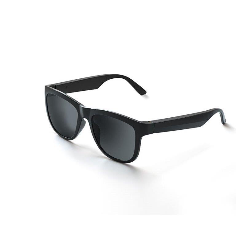 Caliber Soundglasses Zonnebril Zwart, met ingebouwde speakers voor muziek en handsfree bellen. Gepolariseerd glas - 6u speeltijd