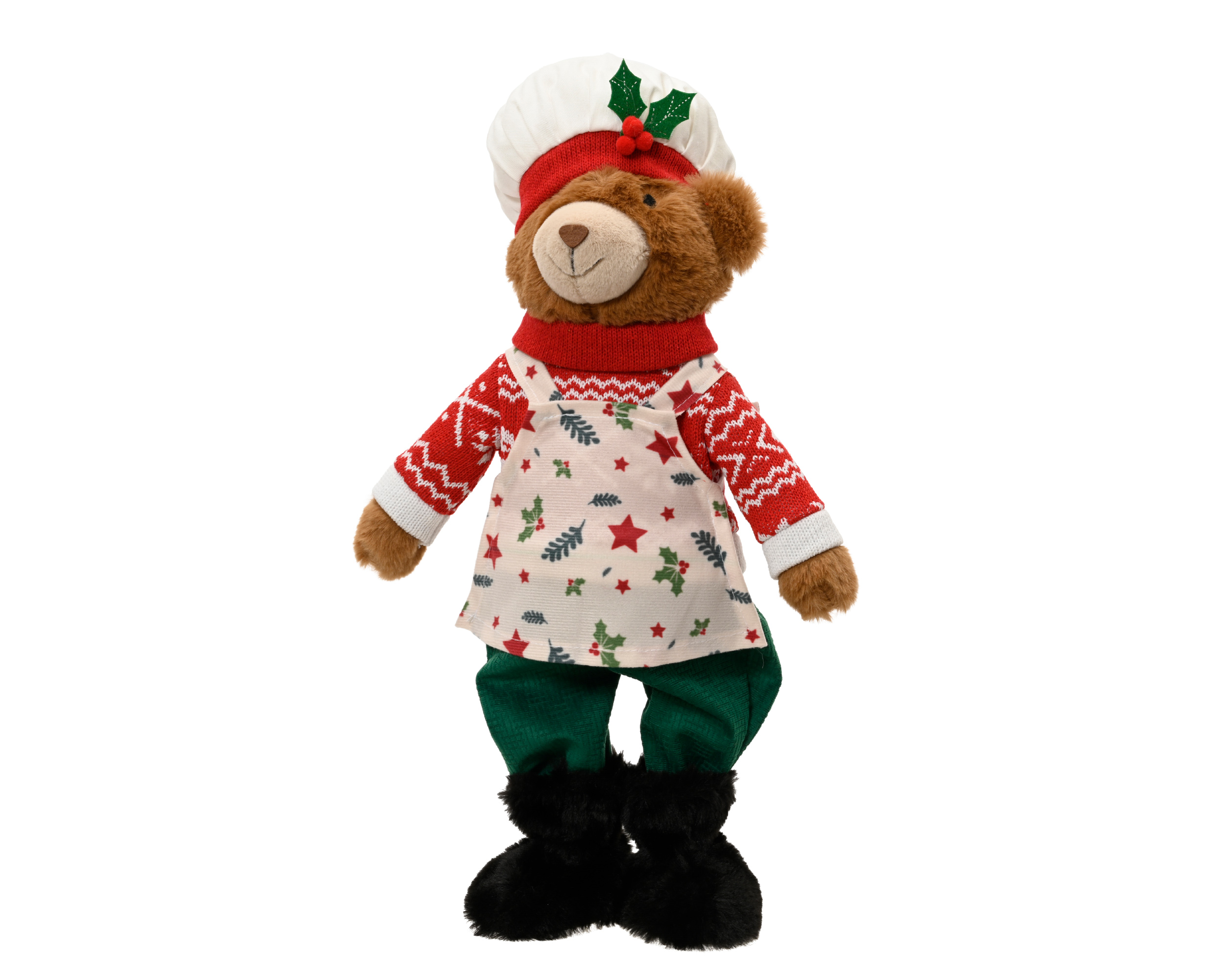 Beer Pluche Kok 18x10x33 cm