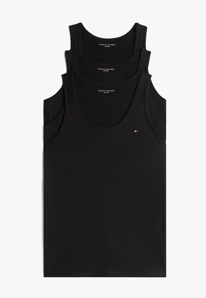 Tommy Hilfiger Tanktop Heren 3 stuks Black/Black/Black