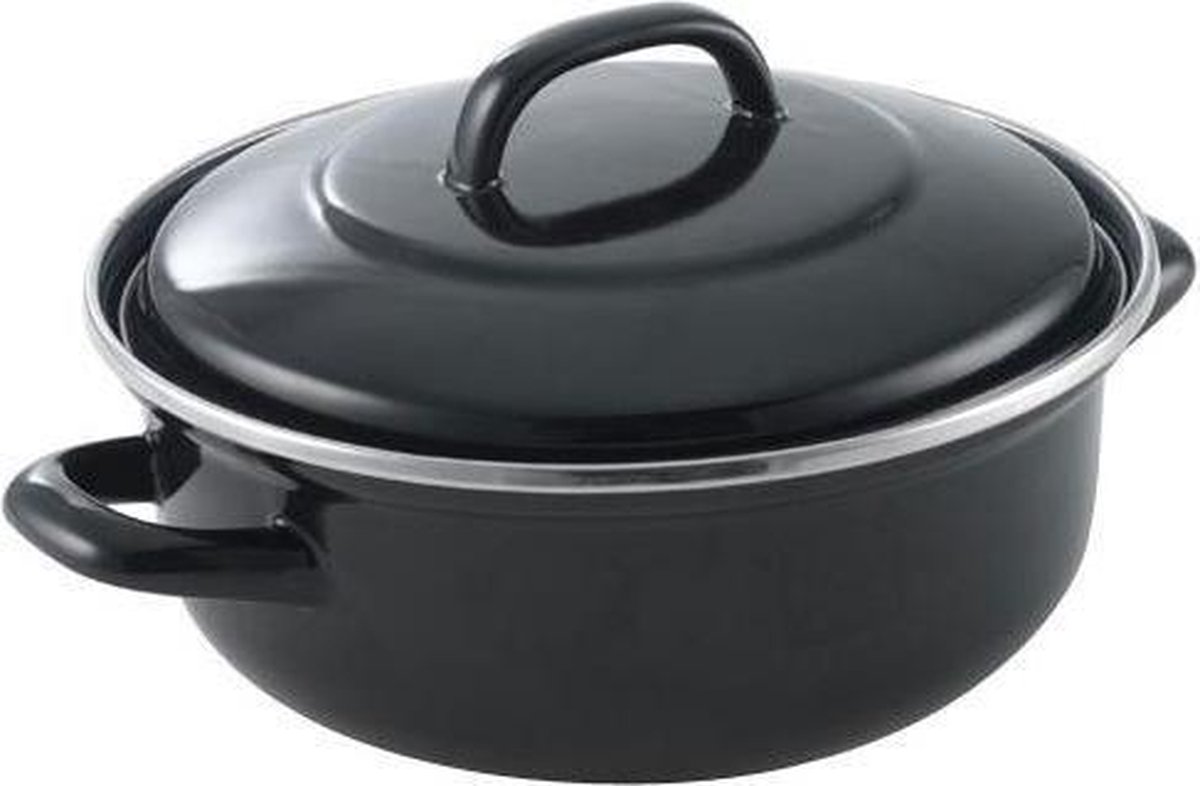 BK Kookpot Fortalit Cocotte 2.5l - Emaille - 24cm - alle Vuren
