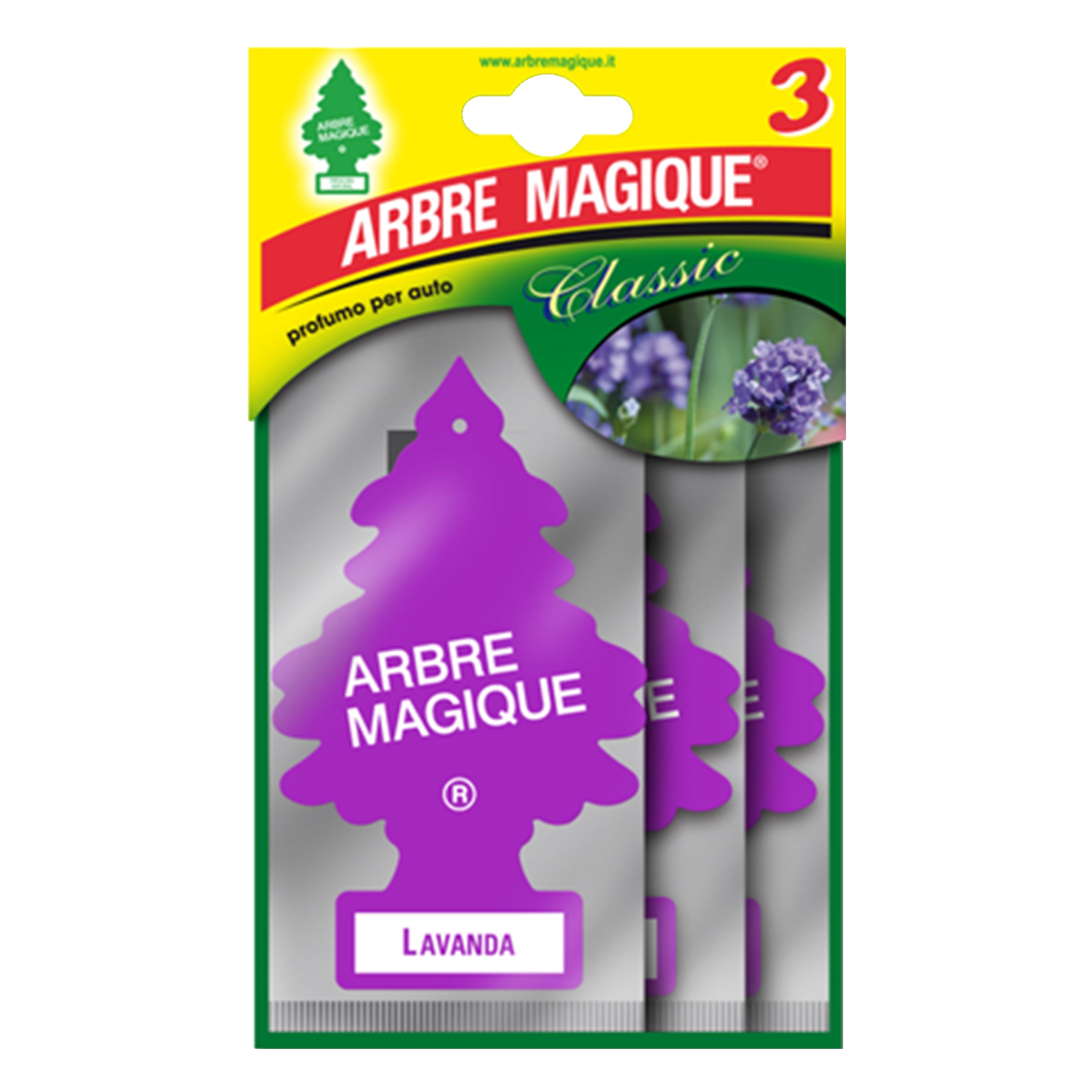 Arbre magique, wonderboom, trio lavendel 7 weken lang natuurlijke frisheid