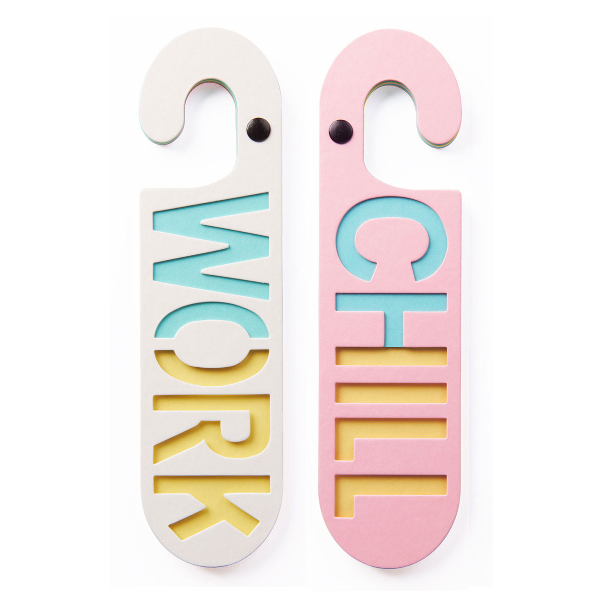 Puki Wuki Deurhanger Work/Chill Wit/Roze