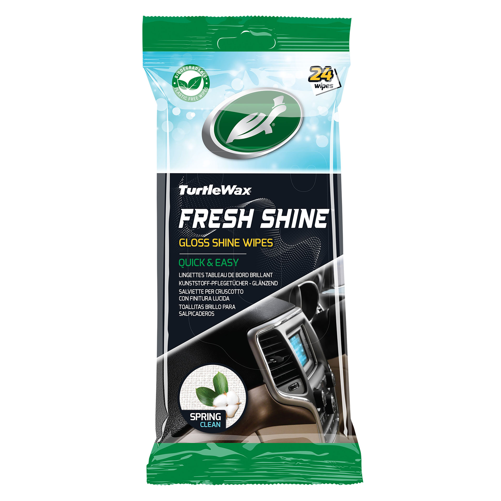 Turtle Wax 54095 Fresh Shine Gloss Interieurreinigerdoekjes 24st