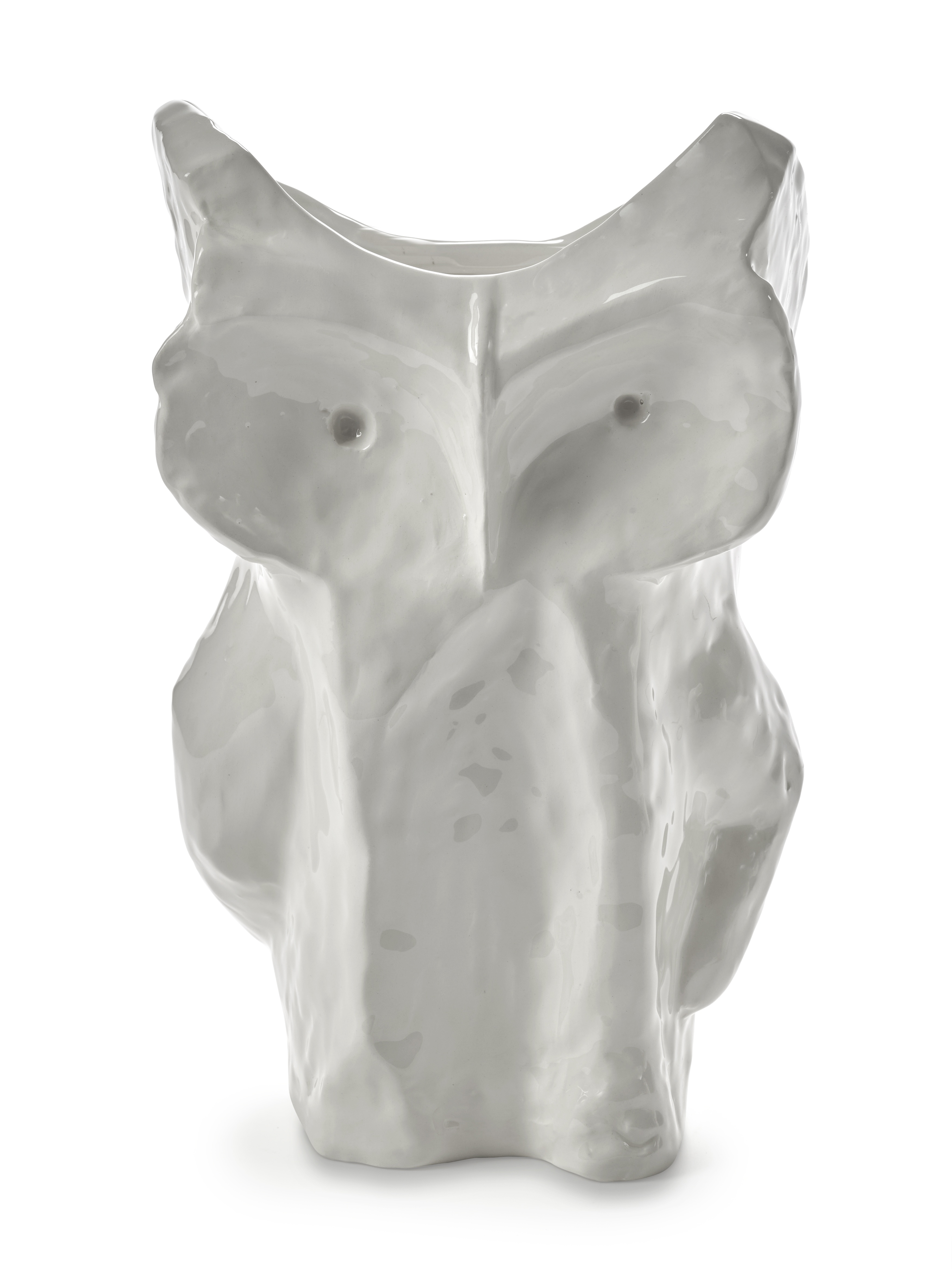 Serax Vaas Owl After Midnight White L 19.5x19.5x30 cm - by Marni