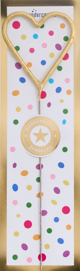 Wondercandle Classic Hart Tricolor Goud/Zilver/Rose - assorti - prijs per stuk
