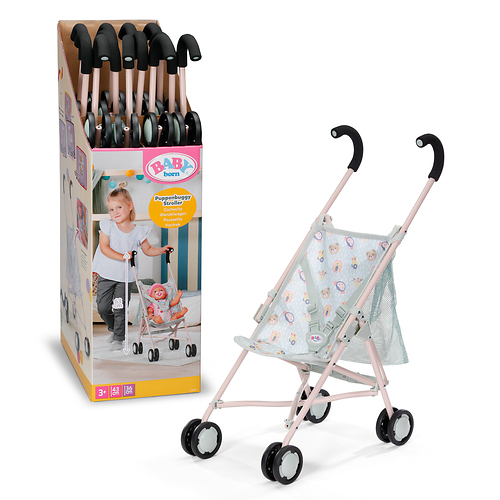 Baby Born Buggy Plooimodel Wandelwagen met tas, Jungle decor