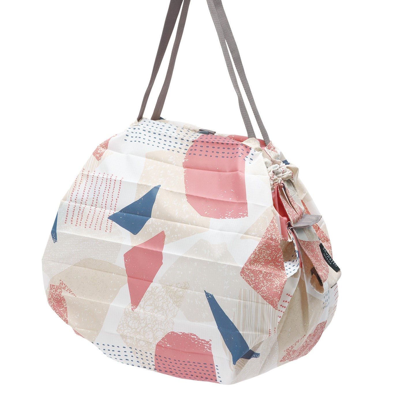 Shupatto One-Pull Shopper Basic M 15l Hagire (Fabric Scraps) 30x35 cm - Opvouwbaar