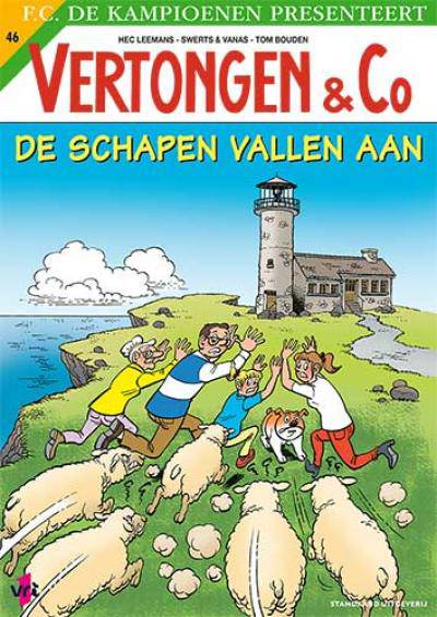 Stripverhaal Vertongen & Co 46 De Schapen vallen aan