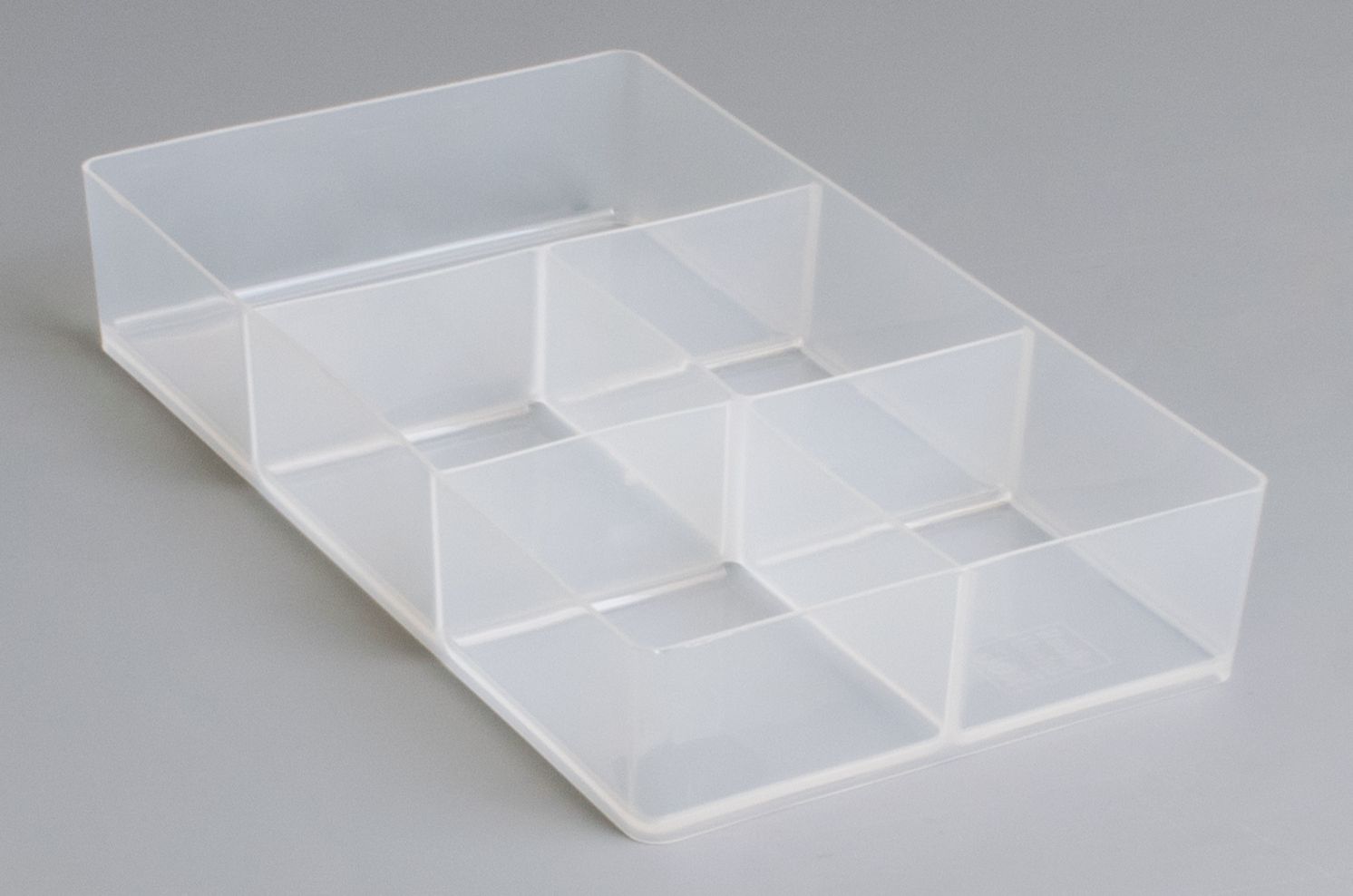 Really Useful Boxes Sorteerdoos 2.5l met 5 Vakken - Transparant - 29x17x5 cm