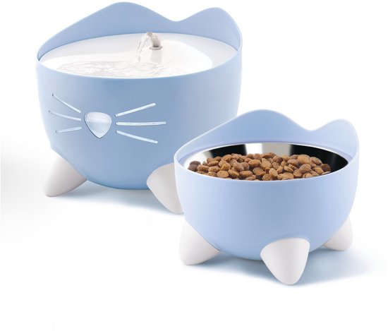 Cat IT Pixi Drinkfontein Combo Kit 2 l 200 ml 20x20x17 cm Blauw