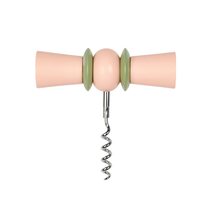 Addison Ross Kurkentrekker Bow Cork Screw Green/Pink - Gelakt