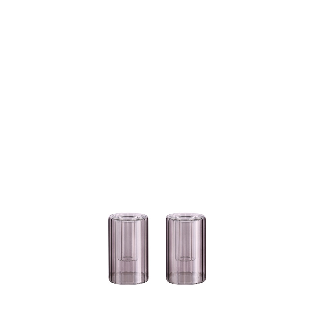 Moods & More Kaarshouder Lima Charcoal set 2 stuks - 4.5x7.5 cm